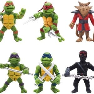 6 Peças Tartarugas Ninja