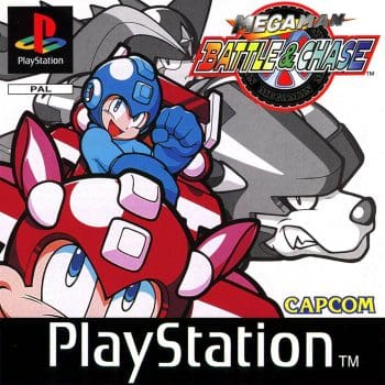 Imagem de Mega Man Battle & Chase fornecida por TheGamesDB.net