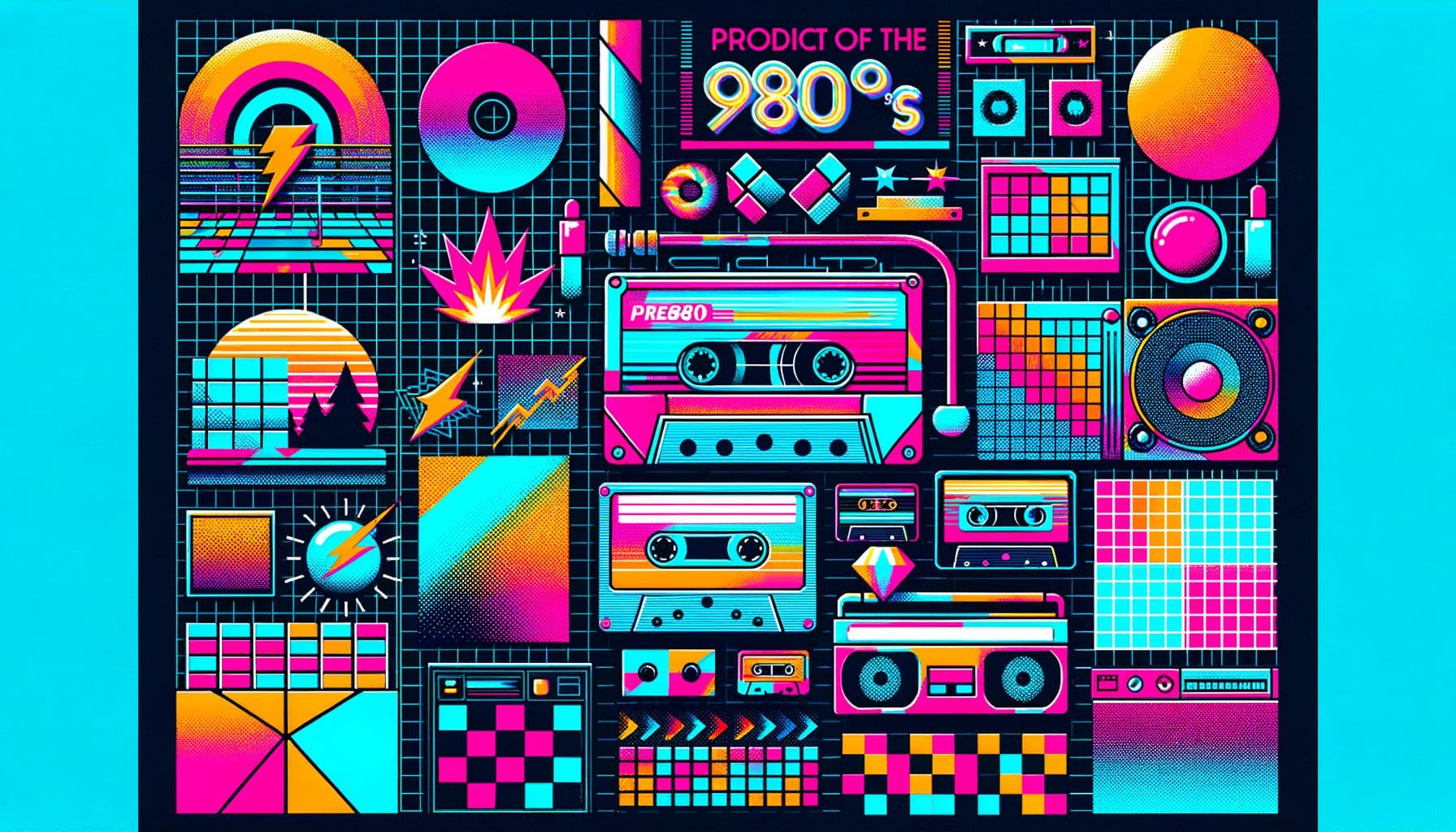 Trazer de volta os anos 80: Adiciona um pouco de Neon Pop aos teus desenhos! How-to, Nostalgia