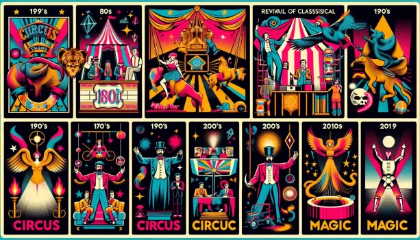 O que há de melhor e pior no circo e na magia vintage dos anos 80, 90, 2000 e 2010
