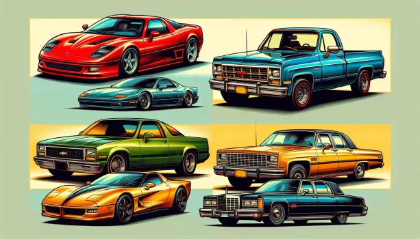 5 carros clássicos emergentes de 1991