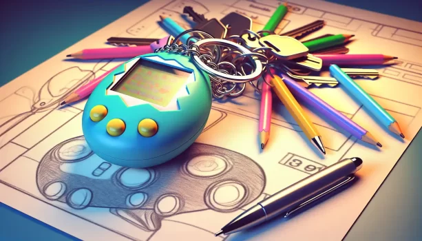 Porque é que deves colocar um Tamagotchi Retro no teu porta-chaves?