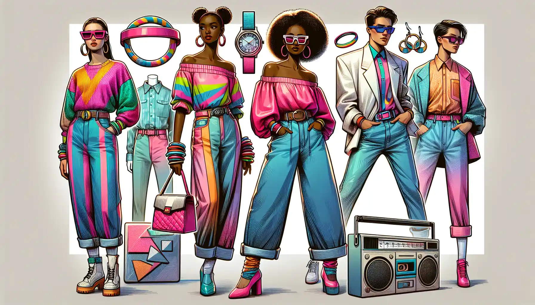 'Como te vestires como um ícone dos anos 80 na moda atual'