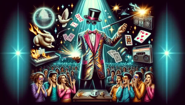 Qual é a melhor maneira de celebrar a nostalgia dos espectáculos de magia dos anos 80?