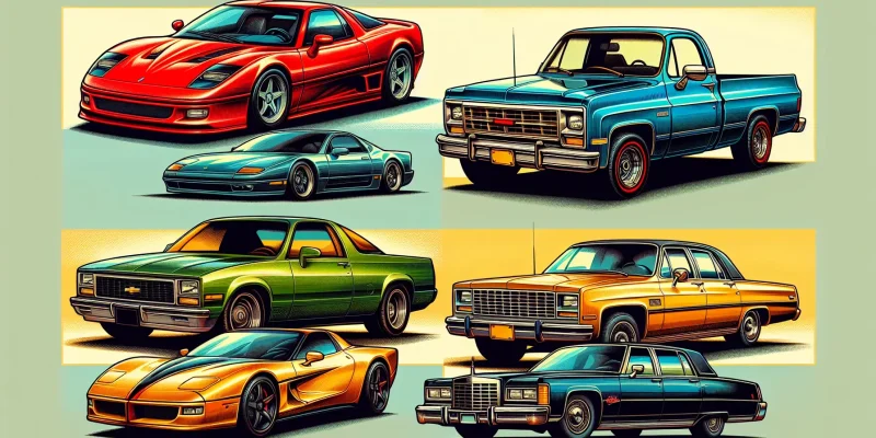5 carros clássicos emergentes de 1991