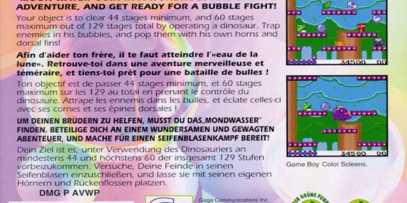 Classic Bubble Bobble (1999) | Análise para Nintendo Game Boy Color