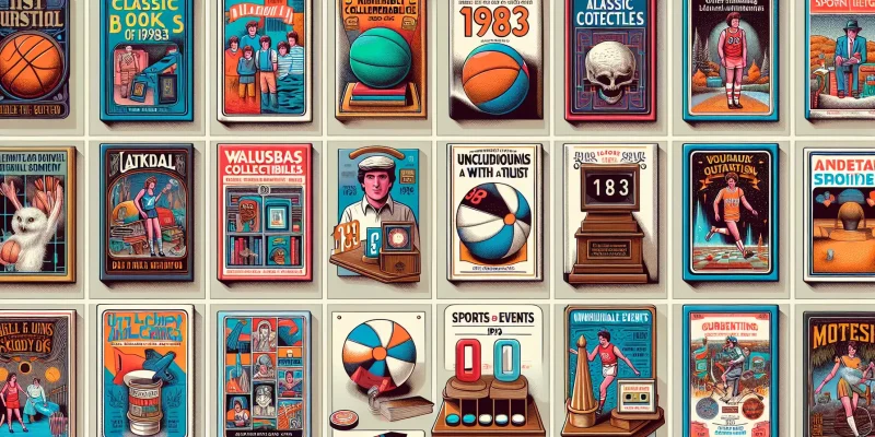 9 Livros clássicos não convencionais, coleccionáveis, eventos desportivos de 1983