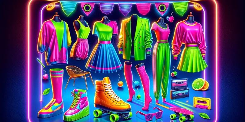 Como incorporar as cores néon dos anos 80 no teu guarda-roupa