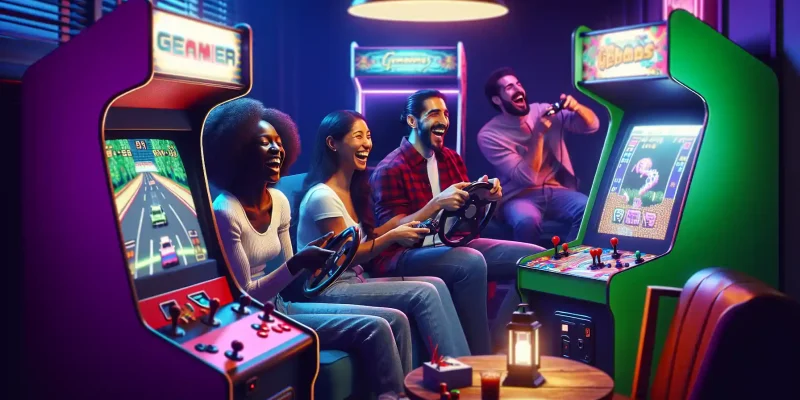 Como organizar uma noite de jogos de arcada nostálgica dos anos 2000