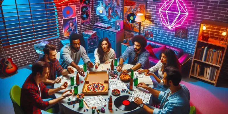 Como organizar uma noite de jogos nostálgicos de RPG dos anos 80 com os teus amigos