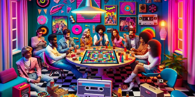 Como organizar uma noite épica de jogos de tabuleiro dos anos 80