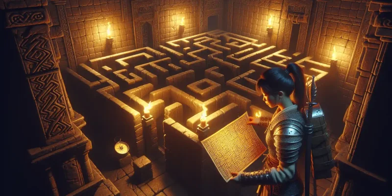Qual é a melhor estratégia para navegar nos labirintos dos RPGs dos anos 90?