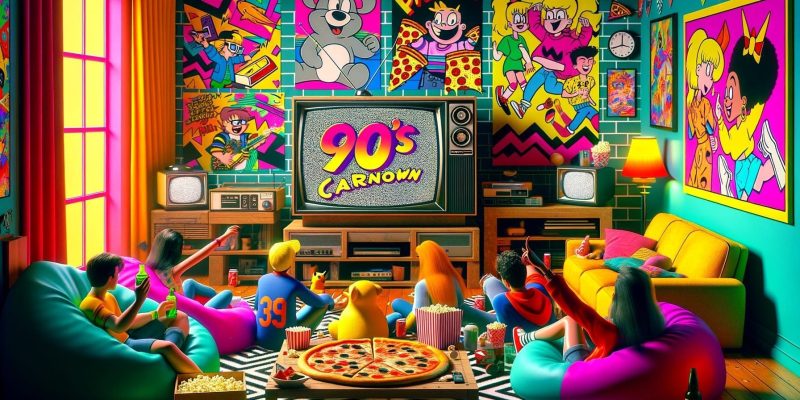 Fazendo uma maratona de desenhos animados dos anos 90 no teu berço