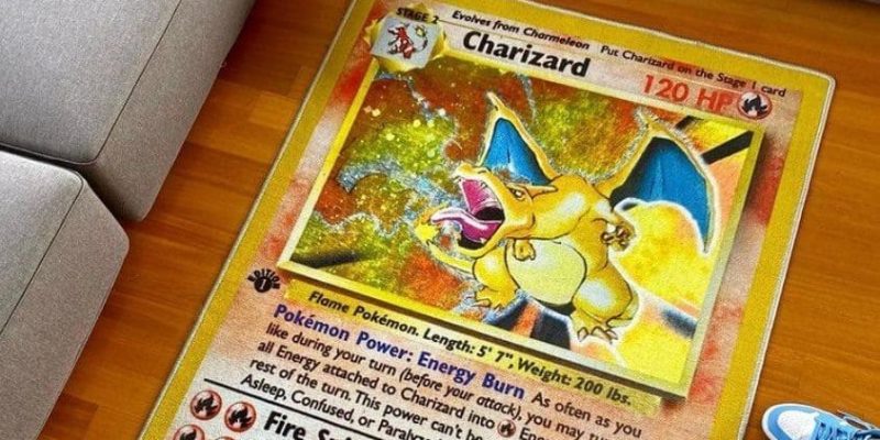 Já podes ter um tapete de cartas Pokémon na tua casa!